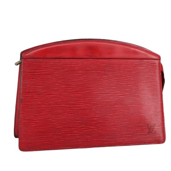 LOUIS VUITTON Epi Trousse Crete Clutch Bag Red M48407 LV Auth 108169 - Picture 9 of 16